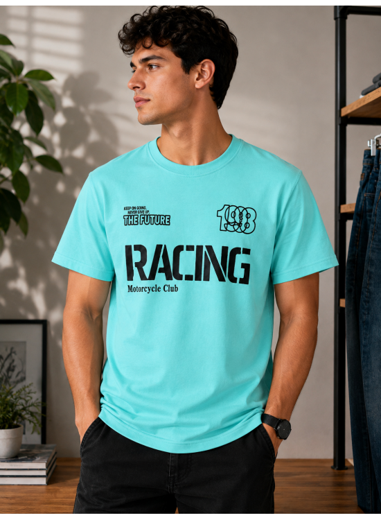 Racing Club Aqua Turkuaz Tişört