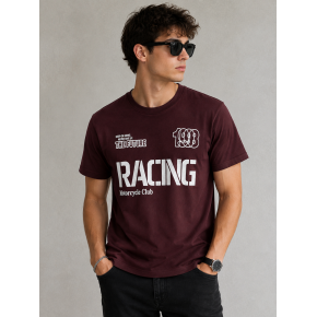 Racing Club Vintage Bordo Tişört