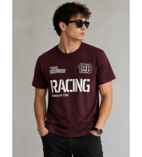 Racing Club Vintage Bordo Tişört
