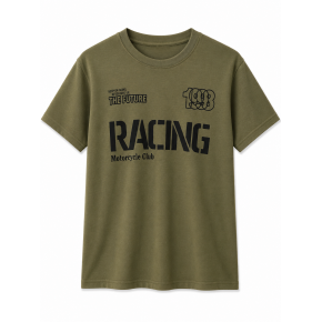 Racing Club Vintage Haki Tişört