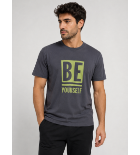 Be Yourself Yazılı Günlük Erkek Tişört