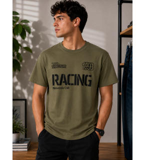 Racing Club Vintage Haki Tişört
