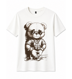 Cool Bear Ayıcık Baskılı Beyaz Tişört