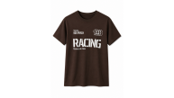Racing Motorcycle Club Baskılı Kahverengi Tişört