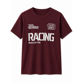 Racing Club Vintage Bordo Tişört