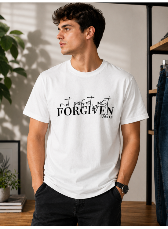 Forgiven Classic Beyaz Tişört
