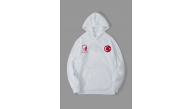 Erkek 10 Kasıma Özel 3 İplik Kapüşonlu Baskılı SweatShirt Hoodie - Beyaz