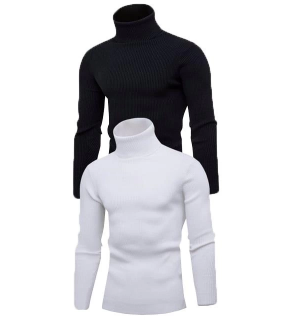 Erkek 2 Adet Kaşkorse Boğazlı Full Likralı Fitilli Slimfit Body