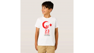 Çocuk 23 Nisan Ulusal Egemenlik ve Çocuk Bayramı Baskılı Bisiklet Yaka T-shirt - Beyaz Çocuk 23 Nisan Ulusal Egemenlik ve Çocuk Bayramı Baskılı Bisiklet Yaka T-shirt - Beyaz