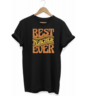 24 Kasım Öğretmenler Günü Hediye Baskılı Oversize Bisiklet Yaka T-shirt - Siyah