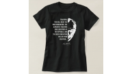 24 Kasım Öğretmenler Günü Temalı Baskılı Bisiklet Yaka T-shirt - Siyah