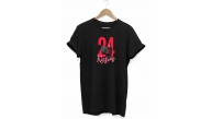 24 Kasım Öğretmenler Günü Öğretmen Hediyesi Baskılı Oversize T-shirt - Siyah