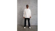 Erkek 3 İplik Pamuklu Kapüşonlu Cepli Düz Oversize Hoodie Sweatshirt - Beyaz Erkek 3 İplik Pamuklu Kapüşonlu Cepli Düz Oversize Hoodie Sweatshirt - Beyaz