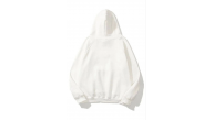 Kadın Kapüşonlu Kanguru Cepli 3 İplik Pamuklu Düz Hoodie Sweatshirt - Beyaz Kadın Kapüşonlu Kanguru Cepli 3 İplik Pamuklu Düz Hoodie Sweatshirt - Beyaz