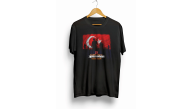 30 Ağustos Zafer Bayramı Atatürk Baskılı Oversize Bisiklet Yaka T-shirt - Siyah