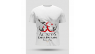 30 Ağustos Zafer Bayramı Baskılı Oversize Bisiklet Yaka T-shirt