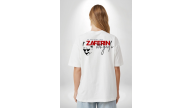 30 Ağustos Zafer Bayramı Atatürk Temalı Oversize Bisiklet Yaka T-shirt - Beyaz