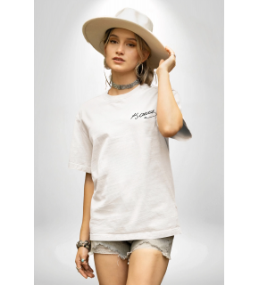 30 Ağustos Zafer Bayramı Atatürk Temalı Oversize Bisiklet Yaka T-shirt - Beyaz