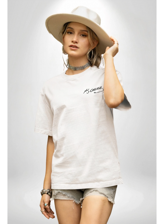 30 Ağustos Zafer Bayramı Atatürk Temalı Oversize Bisiklet Yaka T-shirt - Beyaz