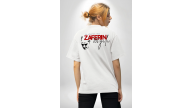 30 Ağustos Zafer Bayramı Atatürk Temalı Oversize Bisiklet Yaka T-shirt - Beyaz