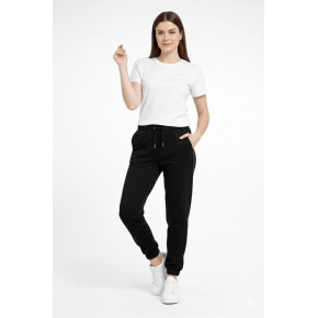 Kadın Jogger Eşofman Altı , Cepli, Paça Lastilkl ,Spor Pantolon - Siyah