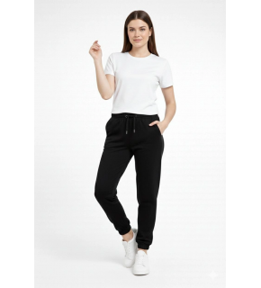 Kadın Jogger Eşofman Altı , Cepli, Paça Lastilkl ,Spor Pantolon - Siyah