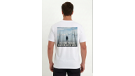 Erkek T-Shirt Penguen Baskılı Bisiklet Yaka Kısa kol yazlık Tişört - Beyaz Erkek T-Shirt Penguen Baskılı Bisiklet Yaka Kısa kol yazlık Tişört - Beyaz