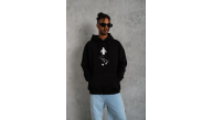 Erkek Nihilist Penguen Baskılı 3 İplik Pamuklu Kapüşonlu Sweatshirt Hoodie Siyah Erkek Nihilist Penguen Baskılı 3 İplik Pamuklu Kapüşonlu Sweatshirt Hoodie Siyah
