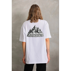 Kadın T-Shirt Nihilist Penguen Baskılı Bisiklet Yaka Kısa kol yazlık Tişört - Beyaz