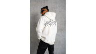 Erkek Nihilist Penguen Baskılı 3 İplik Pamuklu Kapüşonlu Sweatshirt Hoodie Beyaz Erkek Nihilist Penguen Baskılı 3 İplik Pamuklu Kapüşonlu Sweatshirt Hoodie Beyaz