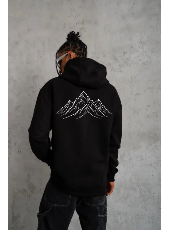 Erkek Nihilist Penguen Baskılı 3 İplik Pamuklu Kapüşonlu Sweatshirt Hoodie Siyah Erkek Nihilist Penguen Baskılı 3 İplik Pamuklu Kapüşonlu Sweatshirt Hoodie Siyah