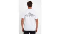 Erkek T-Shirt Nihilist Penguen Baskılı Bisiklet Yaka Kısa kol yazlık Tişört - Beyaz