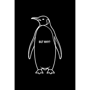 Erkek T-Shirt Nihilist Penguen Baskılı Bisiklet Yaka Kısa kol yazlık Tişört - Siyah