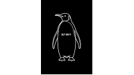 Kadın 3 İplik Pamuklu Kapüşonlu Hoodie Sweatshirt Nihilist Penguen Baskılı - Siyah