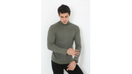 Erkek Fitilli Kaşkorse Kumaş Boğazlı Full Likralı Slimfit Body - Haki Erkek Fitilli Kaşkorse Kumaş Boğazlı Full Likralı Slimfit Body - Haki