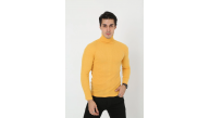 Erkek Fitilli Kaşkorse Kumaş Boğazlı Full Likralı Slimfit Body - Sarı Erkek Fitilli Kaşkorse Kumaş Boğazlı Full Likralı Slimfit Body - Sarı