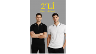 Erkek Triko Tişört Fermuarlı Polo Yaka Yazlık Kısa Kol T-Shirt 2’li Set Beyaz-Siyah Erkek Triko Tişört Fermuarlı Polo Yaka Yazlık Kısa Kol T-Shirt 2’li Set Beyaz-Siyah