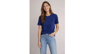 Kadın Tişört Osy Modal yumuşak dokulu Kumaş Bisiklet Yaka T-shirt - Lacivert Kadın Tişört Osy Modal yumuşak dokulu Kumaş Bisiklet Yaka T-shirt - Lacivert