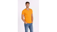 Erkek Body T-shirt V Yaka Slim Fit Likralı Kısa kol Tişört - Sarı Erkek Body T-shirt V Yaka Slim Fit Likralı Kısa kol Tişört - Sarı