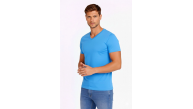 Erkek Body T-shirt V Yaka Slim Fit Likralı Kısa kol Tişört - Açık Mavi Erkek Body T-shirt V Yaka Slim Fit Likralı Kısa kol Tişört - Açık Mavi
