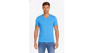 Erkek Body T-shirt V Yaka Slim Fit Likralı Kısa kol Tişört - Açık Mavi Erkek Body T-shirt V Yaka Slim Fit Likralı Kısa kol Tişört - Açık Mavi