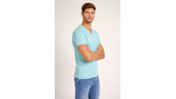 Erkek Body T-shirt V Yaka Slim Fit Likralı Kısa kol Tişört - Turkuvaz Erkek Body T-shirt V Yaka Slim Fit Likralı Kısa kol Tişört - Turkuvaz