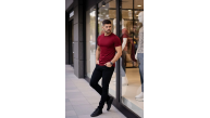 Erkek Body Tişört Bisiklet Yaka Slim Fit Likralı T-Shirt - Bordo Erkek Body Tişört Bisiklet Yaka Slim Fit Likralı T-Shirt - Bordo