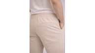 Erkek Diagonel Mikro dokulu Duble Paça Cepli Pantolon ,Modern Kesim - Krem Erkek Diagonel Mikro dokulu Duble Paça Cepli Pantolon ,Modern Kesim - Krem