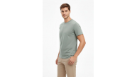 Erkek Bisiklet Yaka Yazlık Kısa kol Düz Tişört Regular Kalıp T-shirt - Mint Yeşili Erkek Bisiklet Yaka Yazlık Kısa kol Düz Tişört Regular Kalıp T-shirt - Mint Yeşili