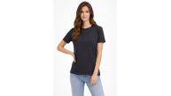 Kadın Bisiklet Yaka Yazlık Kısa kol Düz Tişört Regular Kalıp T-shirt - Füme Kadın Bisiklet Yaka Yazlık Kısa kol Düz Tişört Regular Kalıp T-shirt - Füme