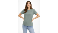 Kadın Bisiklet Yaka Yazlık Kısa kol Düz Tişört Regular Kalıp T-shirt - Mint Yeşili Kadın Bisiklet Yaka Yazlık Kısa kol Düz Tişört Regular Kalıp T-shirt - Mint Yeşili