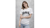 Kadın Kısa Kol Yazlık Tişört Bisiklet Yaka Baskılı Oversize T-Shirt - Beyaz Kadın Kısa Kol Yazlık Tişört Bisiklet Yaka Baskılı Oversize T-Shirt - Beyaz