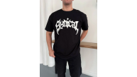 Erkek Kısa Kol Yazlık Tişört Bisiklet Yaka Baskılı Oversize T-Shirt - Siyah Erkek Kısa Kol Yazlık Tişört Bisiklet Yaka Baskılı Oversize T-Shirt - Siyah