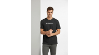 Erkek Wafıl Kumaş Tişört Regular Kalıp Bisiklet Yaka Baskılı T-Shirt - Siyah Erkek Wafıl Kumaş Tişört Regular Kalıp Bisiklet Yaka Baskılı T-Shirt - Siyah
